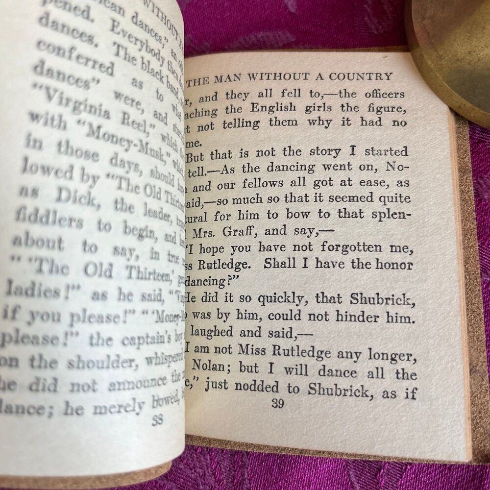Ca 1923 The Man Without a Country by Edward Everett Hale. Little Luxart Library. - Picture 7 of 11